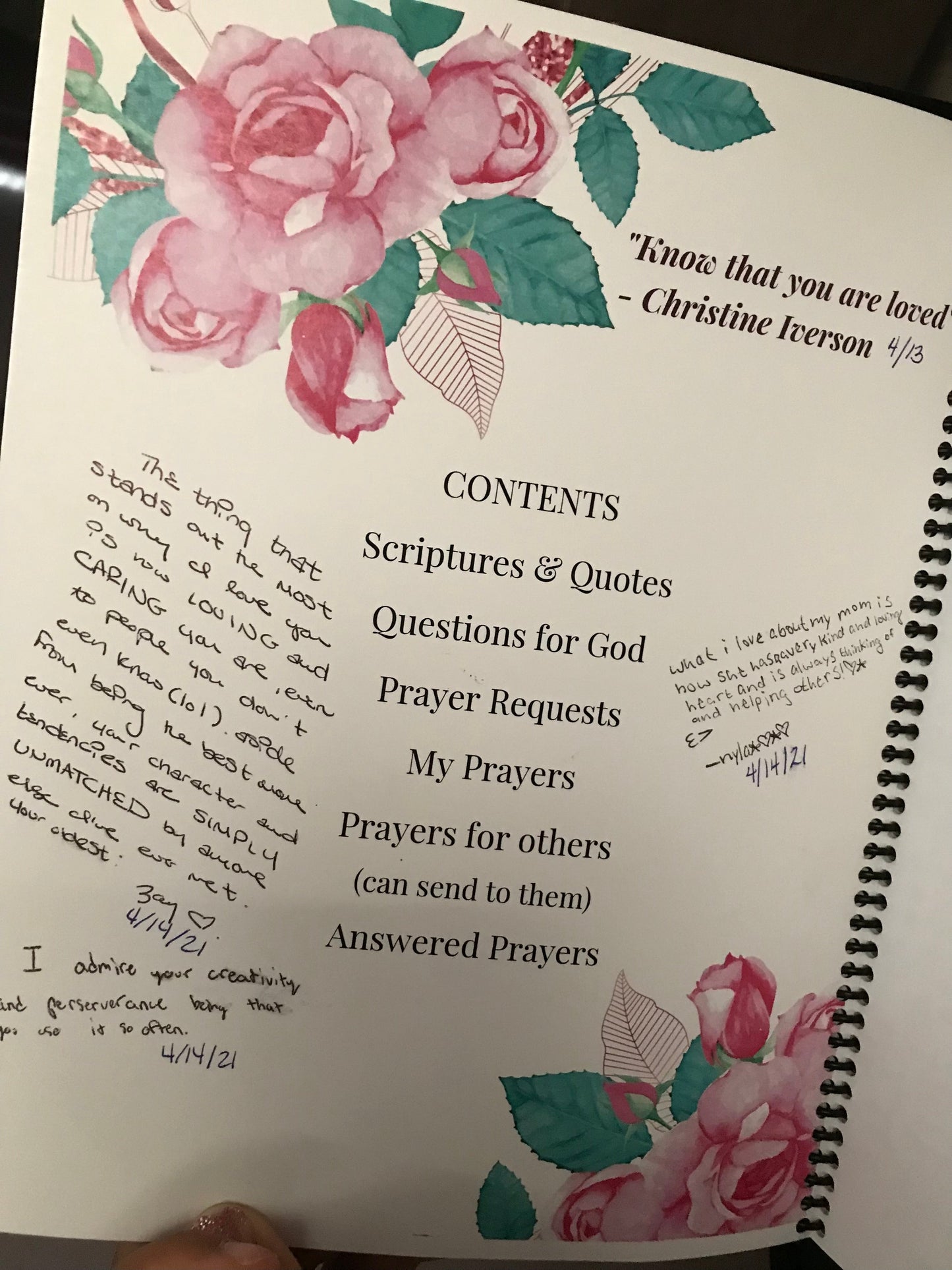 Personalized Prayer Journal w/ Hand-embellished Art